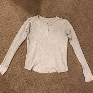 Grey Brandy Melville Long Sleeve Shirt